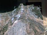 Muscat 01 00 View From Google Earth Here is a view of the greater Muscat area from Google Earth, showing the locations of the main places we visited.